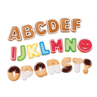 DELÍCIA KIDS ABC-s sütikiszúrók (34 db)