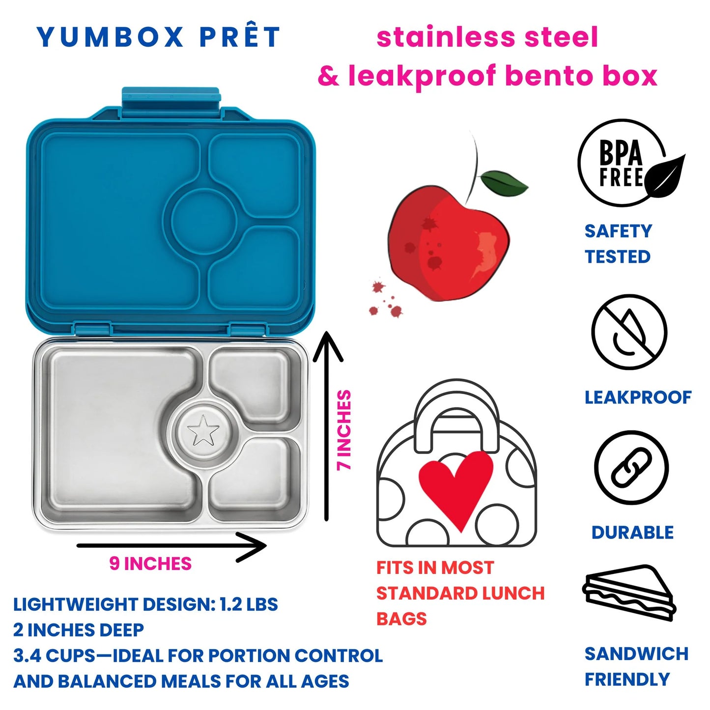 Yumbox Pret Normandy Blue