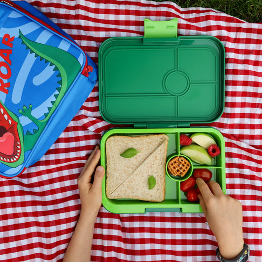 Yumbox Tapas XL Palm Green / Solid Lime (4 rekeszes)