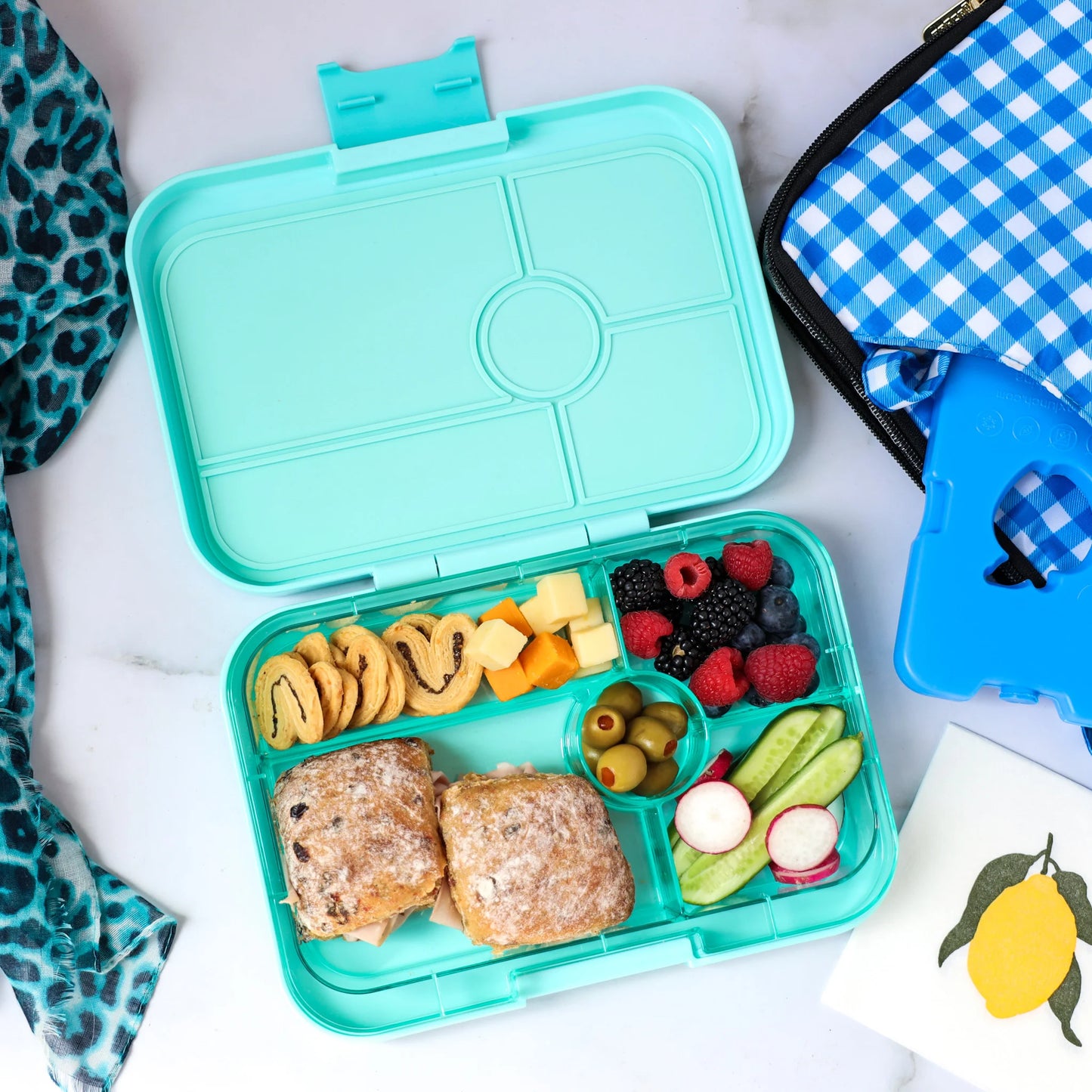 Yumbox Tapas XL Sevilla Purple / Bon appetit (5 compartimente)
