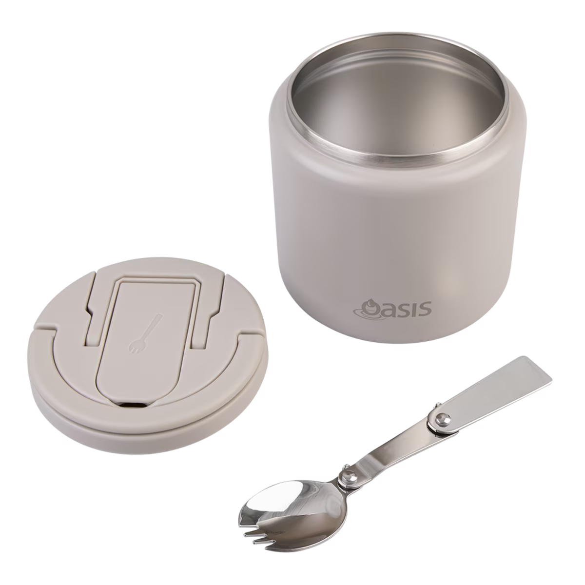Oasis rozsdamentes acél ételtermosz kanál-villával 700 ml (több színben)