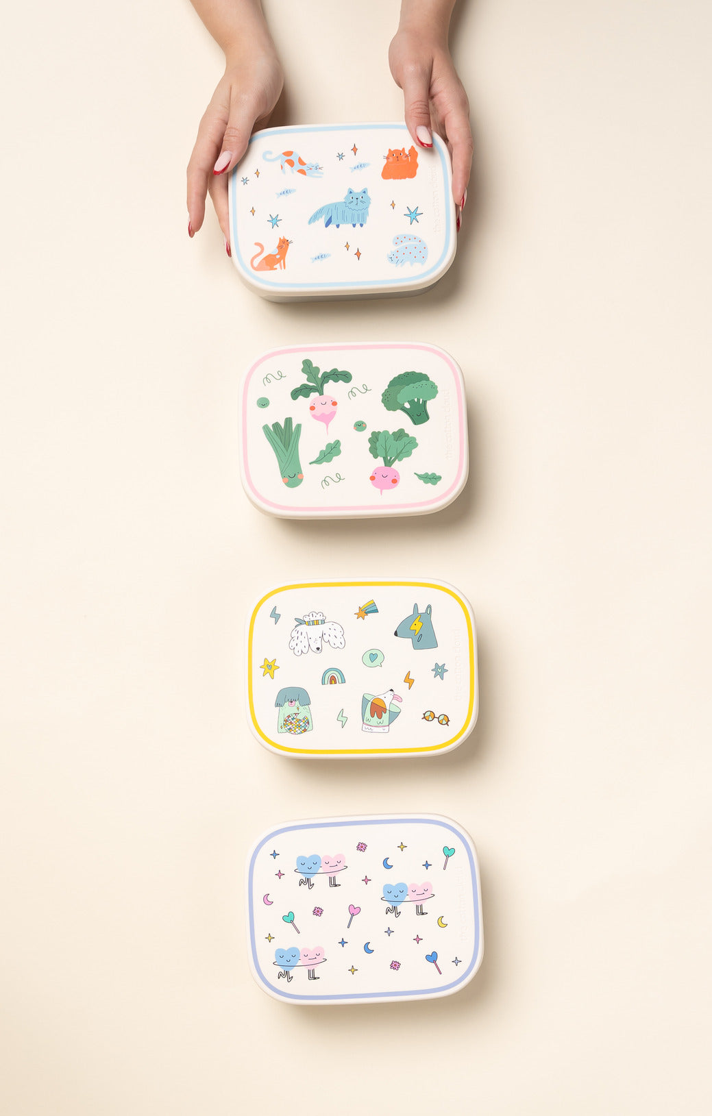 The Cotton Cloud rozsdamentes uzsonnásdoboz - Dancing Hearts