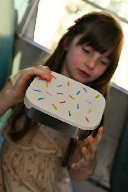 Lunchbox The Cotton Cloud din oțel inoxidabil - Confetti