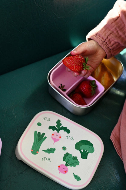 Lunchbox The Cotton Cloud din oțel inoxidabil - Veggie Pals
