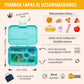Yumbox Tapas XL Antibes blue / Pastel Jungle (5 rekeszes)