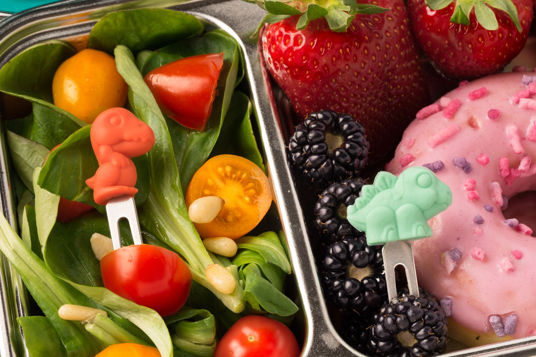 4 db mini villa rozsdamentes acélból - Dinók