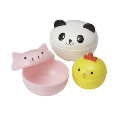 Mini recipiente cu animale (3 buc.)