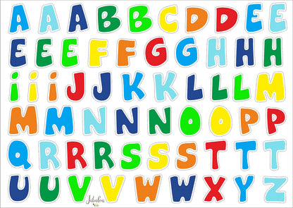 Jabalou vízálló ABC matricák A5 (több színben)