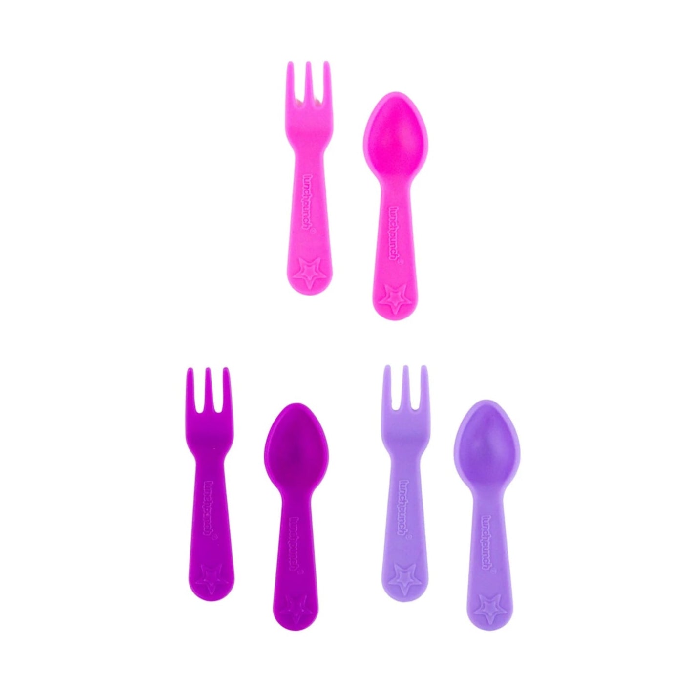 Lunch Punch villa és kanál szett - Blush