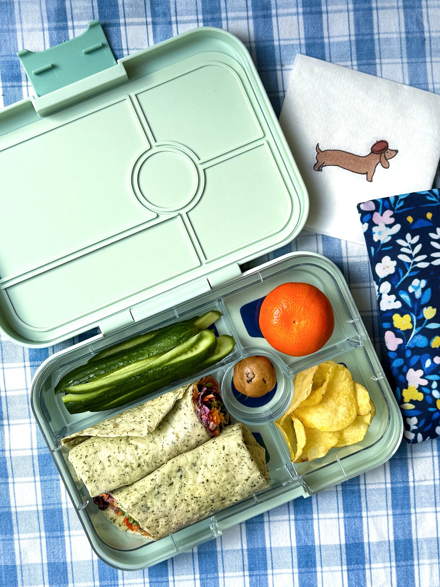 Yumbox Tapas XL Pistachio Green / Jungle (5 compartimente)