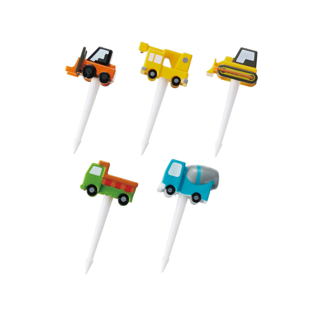 5 db mini nyárs - építkezési járművek