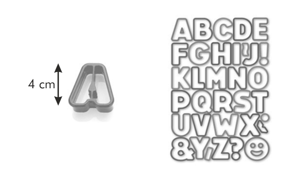DELÍCIA KIDS ABC-s sütikiszúrók (34 db)
