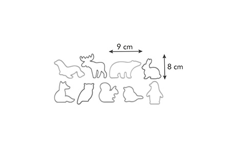 DELÍCIA KIDS sütikiszúrók - Állatkák (9 db)