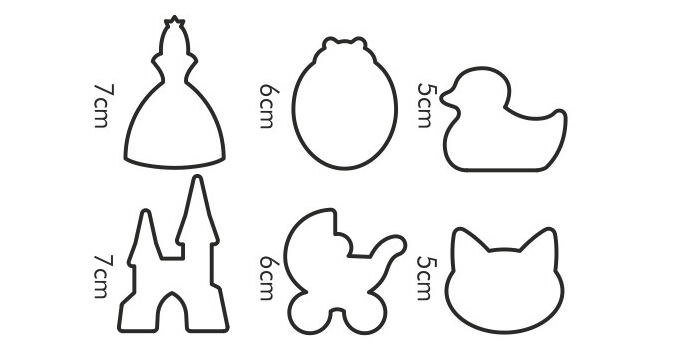 DELÍCIA KIDS sütikiszúrók - Hercegnő (6db)