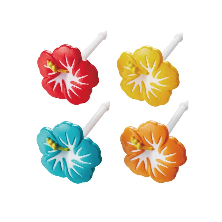 4 db mini nyárs - hibiszkuszok