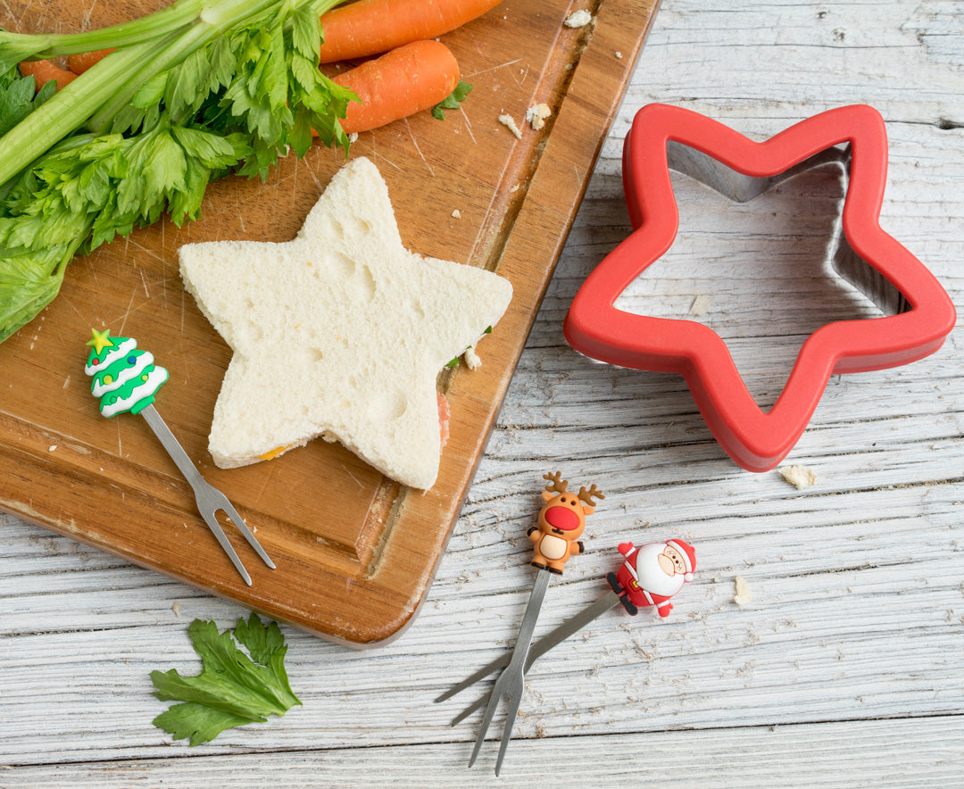 3 db mini villa rozsdamentes acélból - Karácsony (7 cm)