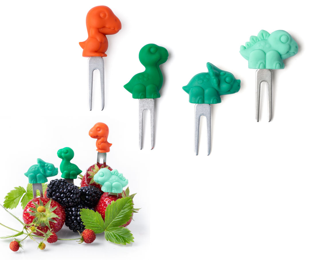 4 db mini villa rozsdamentes acélból - Dinók