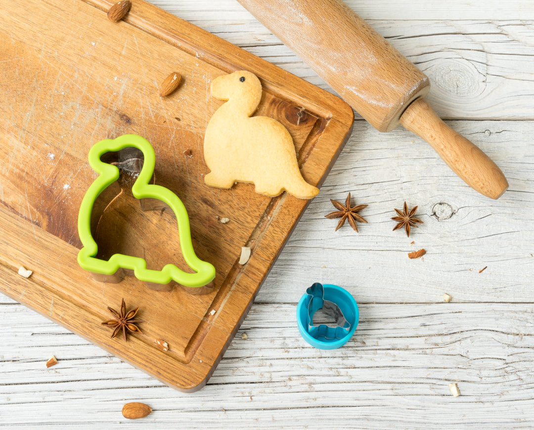 Szendvics kiszúró - Nagy dinoszauruszok - zöld és rózsaszín (2 db)