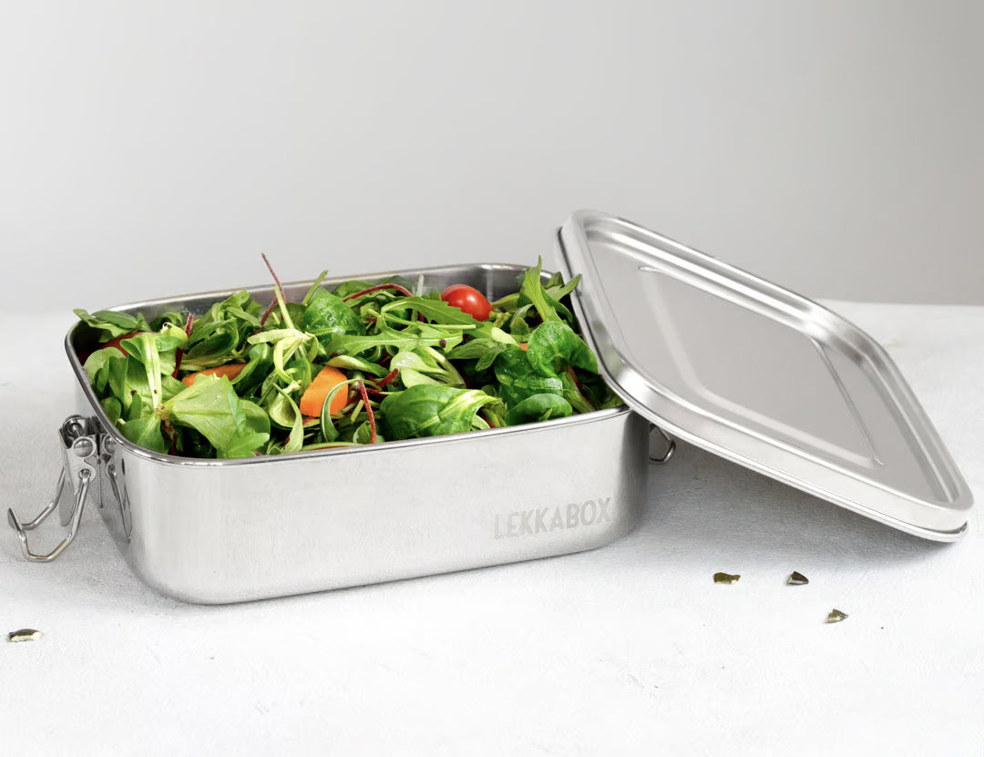 Lekkabox Safe 800 ml - rozsdamentes uzsonnásdoboz 2 szilikon formával
