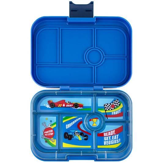 Yumbox Original Surf Blue / Race Cars
