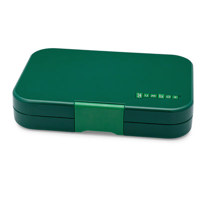 Yumbox Tapas XL Greenwich green / Race Cars (4 compartimente)