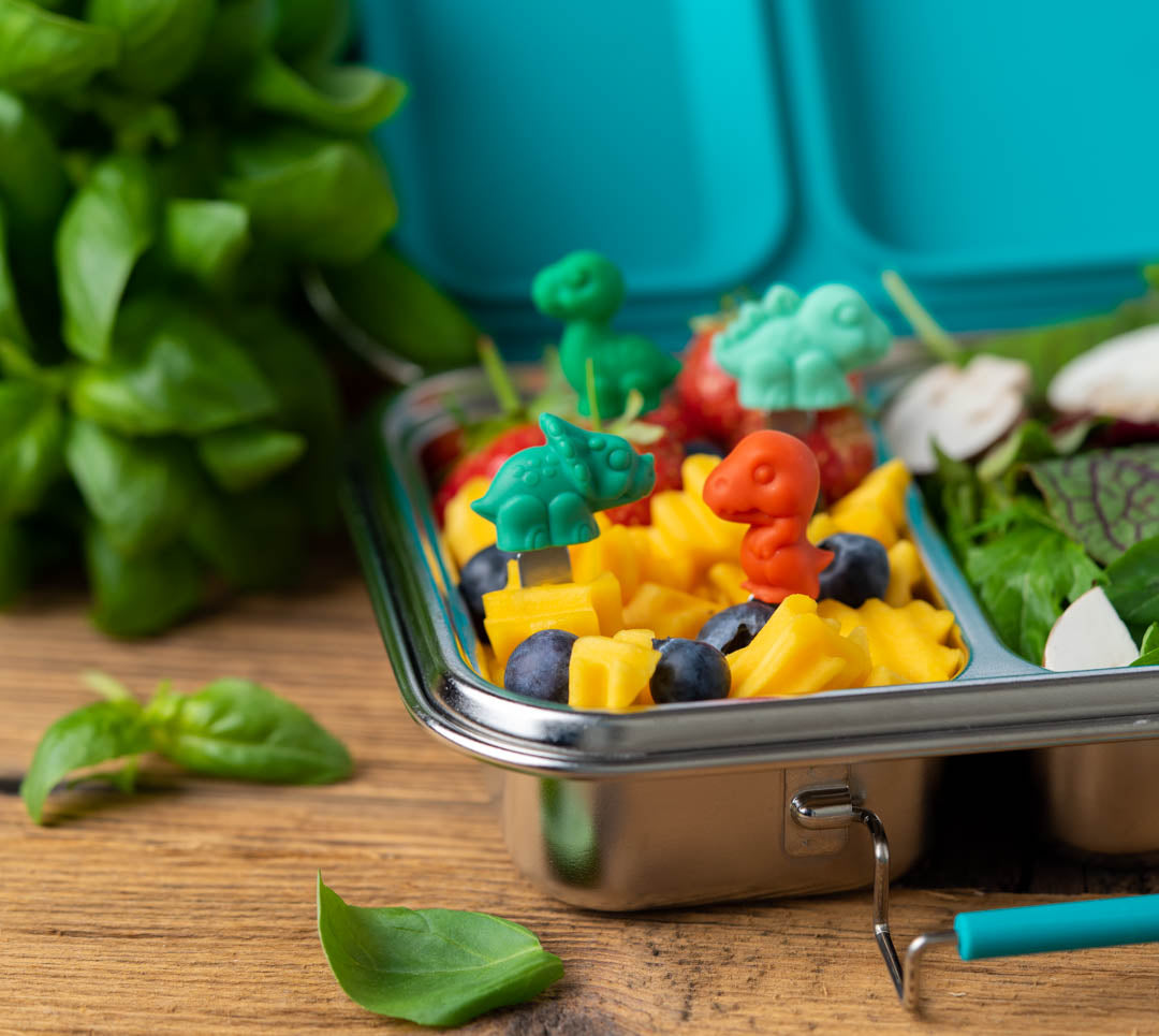 4 db mini villa rozsdamentes acélból - Dinók