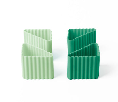 Triunghi din silicon Lekkabox (4 buc.) - diverse culori