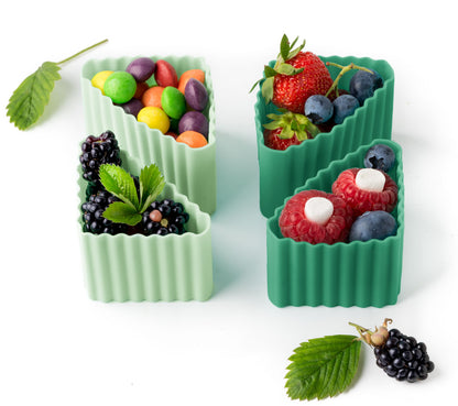 Triunghi din silicon Lekkabox (4 buc.) - diverse culori