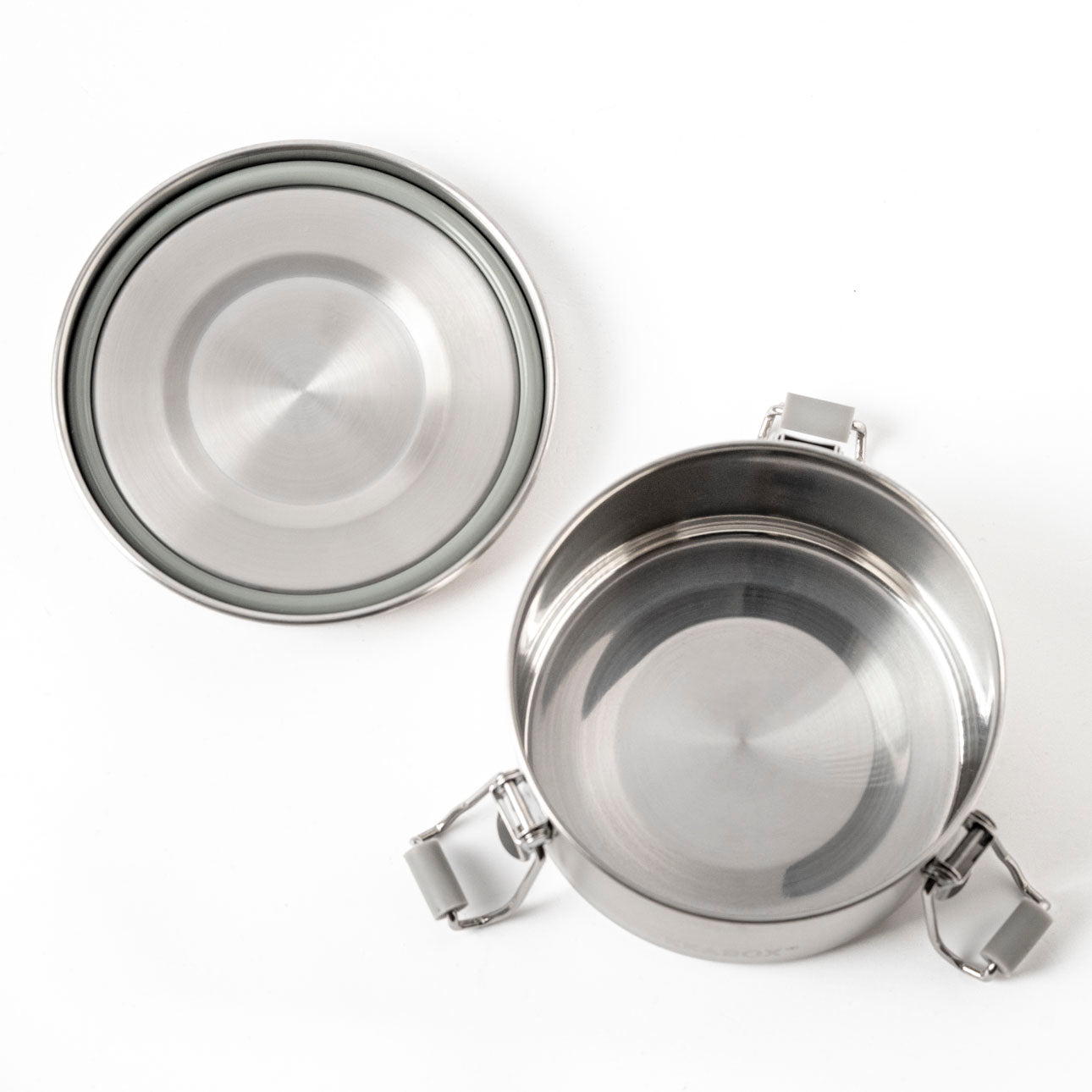 Lekkabox Clipsy - rozsdamentes kerek ételtároló doboz