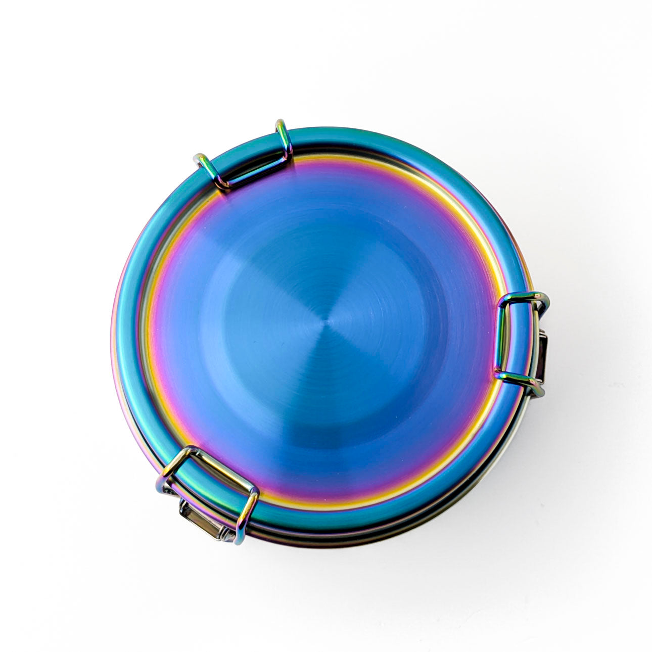 Lekkabox Clipsy Rainbow - rozsdamentes kerek ételtároló doboz