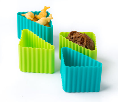 Triunghi din silicon Lekkabox (4 buc.) - diverse culori