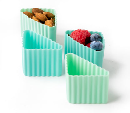 Triunghi din silicon Lekkabox (4 buc.) - diverse culori