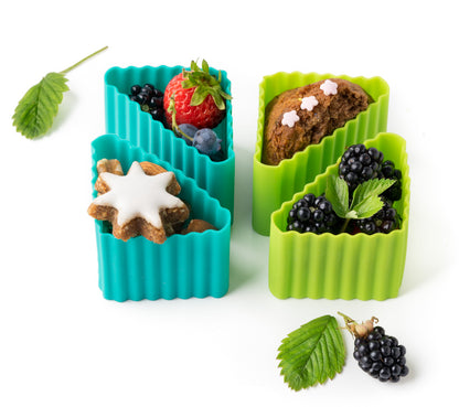 Triunghi din silicon Lekkabox (4 buc.) - diverse culori