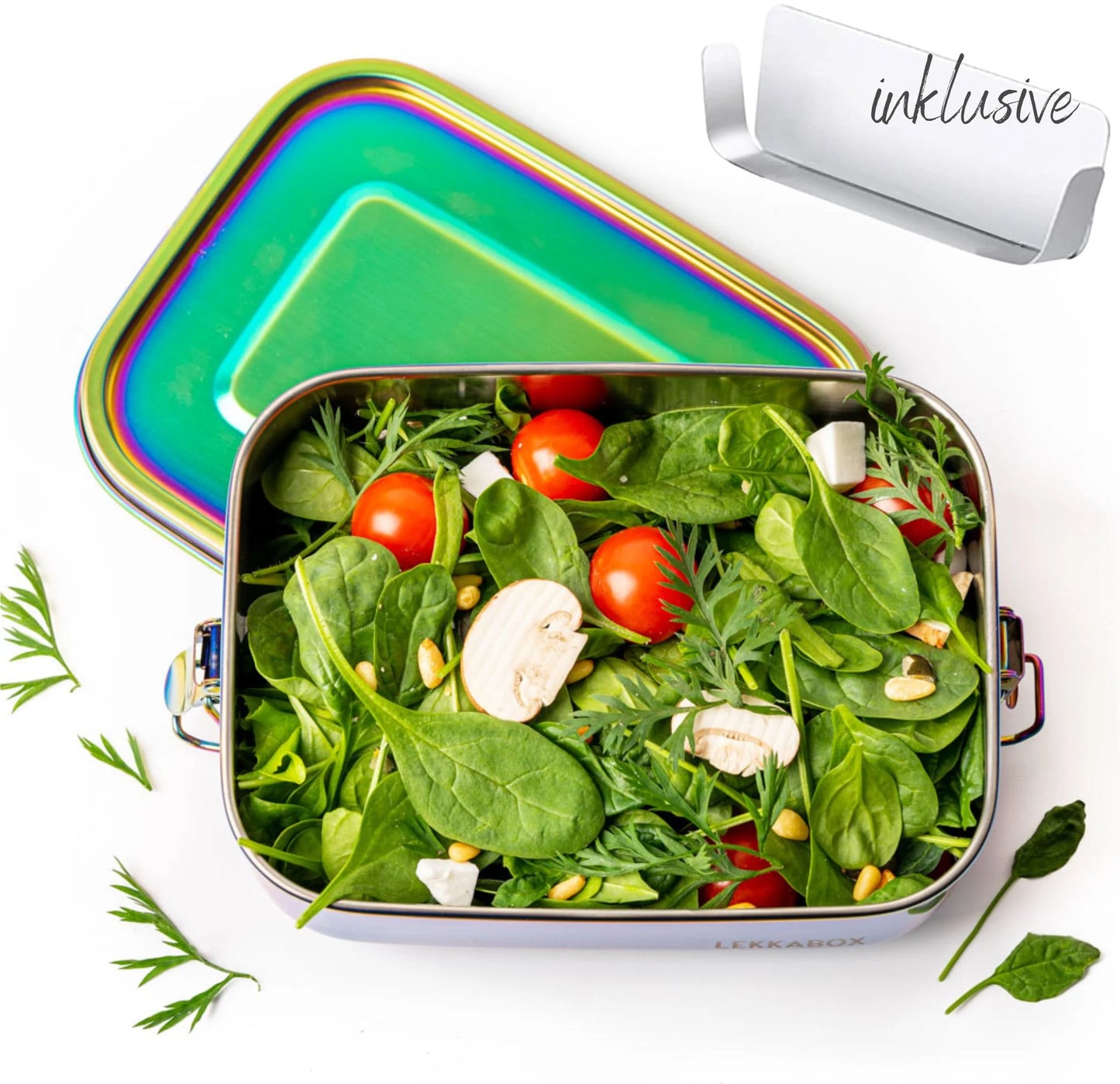 Lekkabox Rainbow Safe 1000 ml - rozsdamentes uzsonnásdoboz