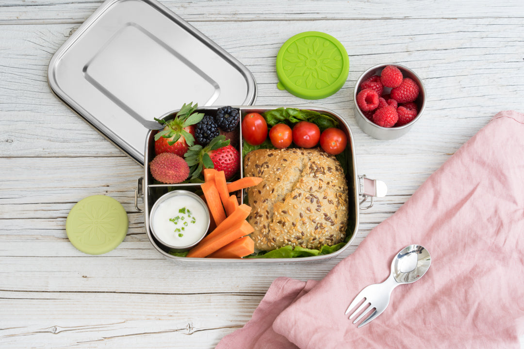 Lekkabox Safe 3 rekeszes 1000 ml - rozsdamentes uzsonnásdoboz