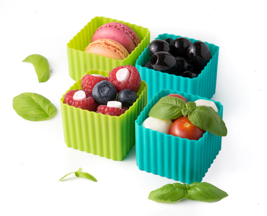 Lekkabox szilikon kocka szett (4 db) - több színben