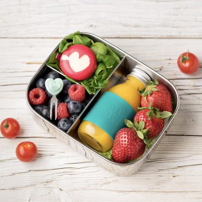 Lekkabox Juicy - Mini üveg szilikon pánttal (100 ml)