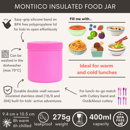 MontiiCo ételtermosz 400 ml (több színben)