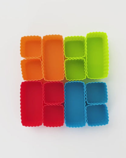 Forme din silicon MontiiCo (3 buc, diverse culori)