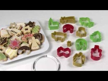 Forme pentru biscuiți de Crăciun (13 buc.) 