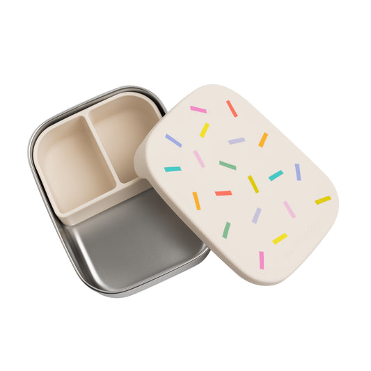 The Cotton Cloud rozsdamentes uzsonnásdoboz - Confetti