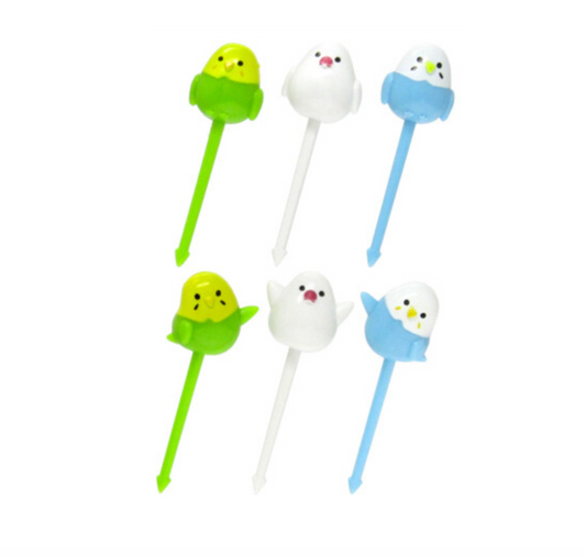 6 db mini nyárs - papagájok