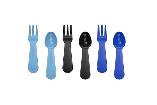 Lunch Punch villa és kanál szett - kék